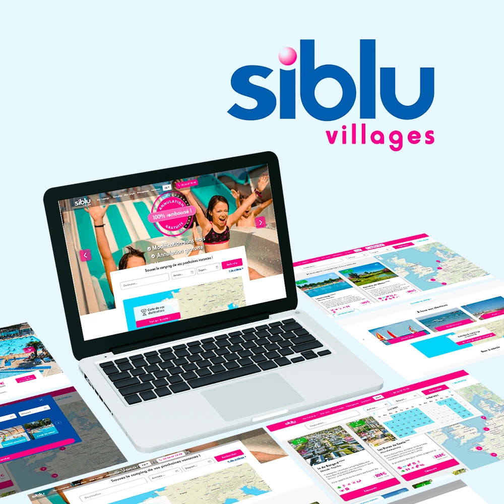 Programisto site de réservation en ligne Siblu Villages Campings